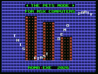 RomaEXE MSX Intro demoscene ThePetsMode
